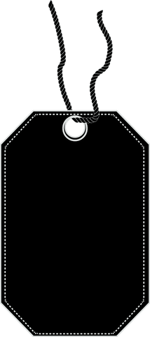 Transparent Black Gift Label with Twine String - Download Free Stock Videos Pikwizard.com