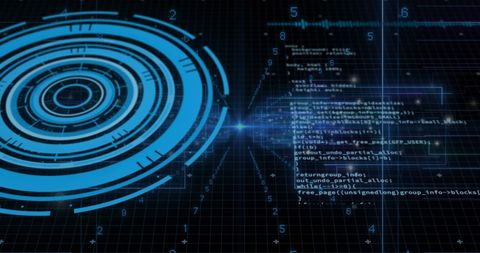 Digital Interface with Futuristic Data Processing Visualizations - Download Free Stock Images Pikwizard.com