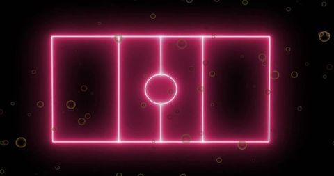 Neon Glowing Sports Field on Dark Background - Download Free Stock Images Pikwizard.com