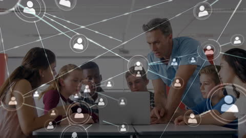 Interactive Learning Concept with Teacher and Diverse Students Connected by Networks