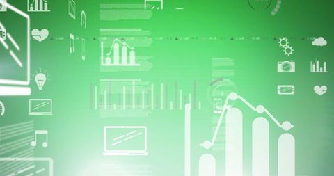 abstract digital data analytics and technology icons - Download Free Stock Images Pikwizard.com