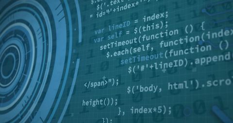 digital data processing with coding on screen - Download Free Stock Images Pikwizard.com