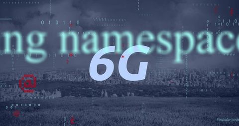 6G Technological Era Cityscape with Digital Interfaces - Download Free Stock Images Pikwizard.com