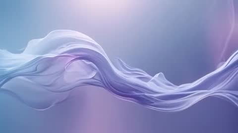 Translucent Waves Flowing in Pastel Gradient Art