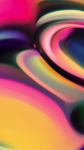 Vertical fluid gradient animation swirling and merging neon colors for motion backgrounds