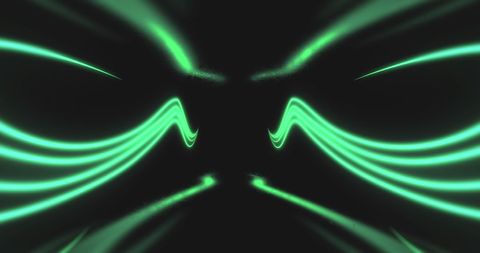 Futuristic Green Neon Wave Patterns on Black - Download Free Stock Images Pikwizard.com