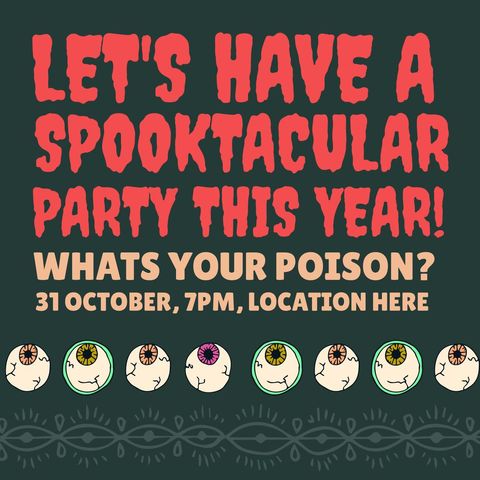 Colorful and Playful Halloween Party Invitation - Download Free Stock Templates Pikwizard.com