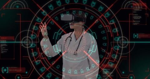 Innovative medical research with vr technology interface