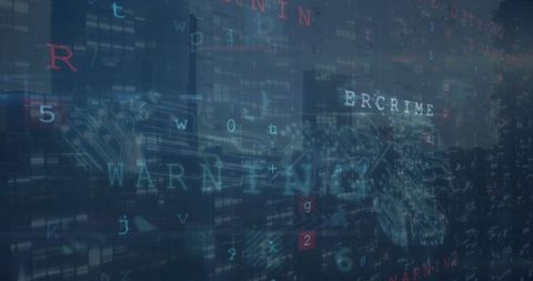 Digital Threat Landscape with Cybersecurity Concepts Over Cityscape - Download Free Stock Images Pikwizard.com
