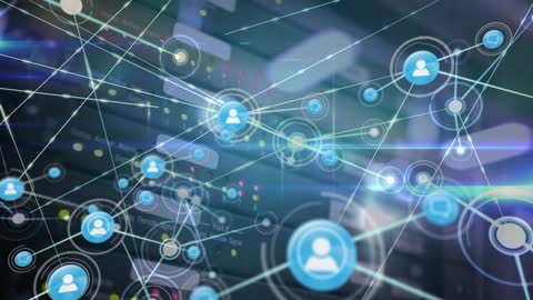 Digital Network Connections Overlay in Virtual Space
