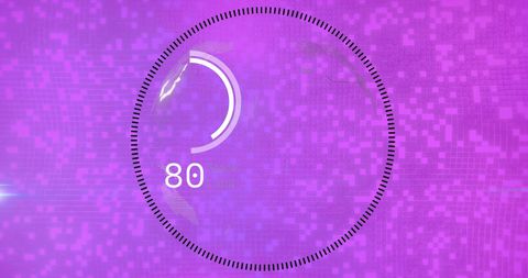Futuristic Digital Data Processing in Purple Canvas - Download Free Stock Images Pikwizard.com