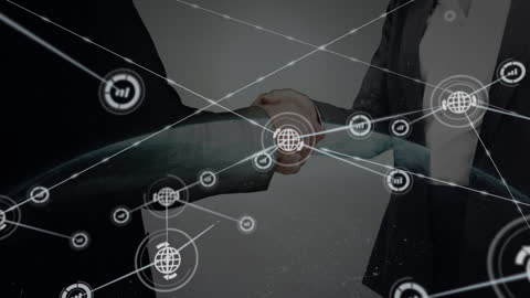 Business Collaboration Handshake with Network Connections