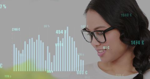 Business Woman Analyzing Data on Digital Tablet with Currency Graphs - Download Free Stock Images Pikwizard.com