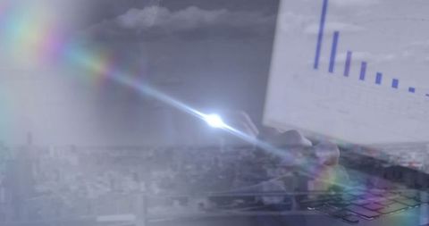 Futuristic Technology and Finance Concept with Cityscape - Download Free Stock Images Pikwizard.com