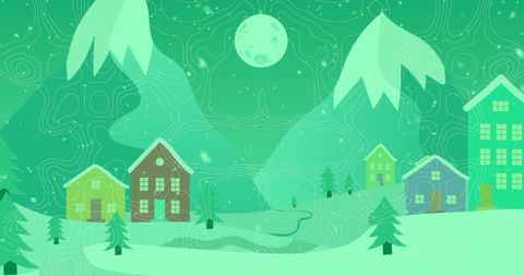 Winter Night Scene with Snow and Topography Patterns - Download Free Stock Images Pikwizard.com