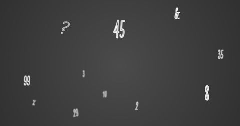 Floating Numbers and Symbols on Dark Background - Download Free Stock Images Pikwizard.com
