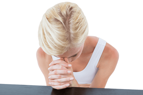 blonde woman praying christian transparent background - Download Free Stock Videos Pikwizard.com