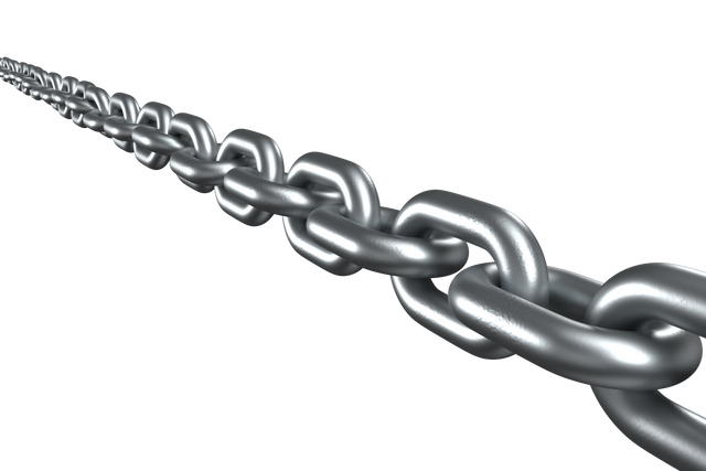 Close-Up of a Long Silver Linked Metal Chain on Transparent Background - Download Free Stock Videos Pikwizard.com