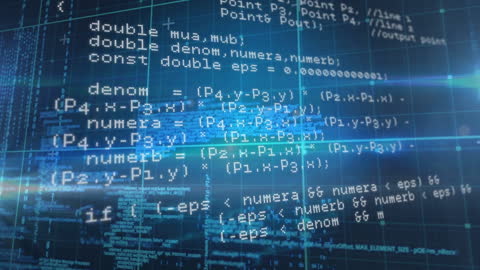 Glowing Green Digital Data Processing Animation