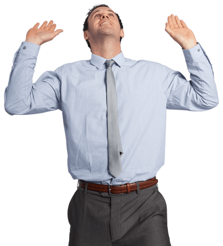 Cheerful Businessman Celebrating Success on Transparent Background - Download Free Stock Videos Pikwizard.com