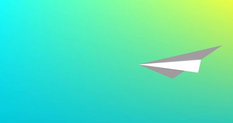 Paper Plane on Vibrant Gradient Background - Download Free Stock Images Pikwizard.com
