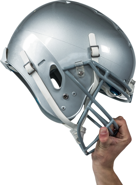 Hand Holding Transparent American Football Helmet for Sports Competitions - Download Free Stock Videos Pikwizard.com