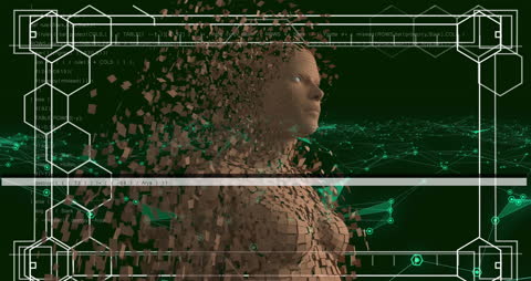 Digital Human Simulation with Data Matrix Overlay