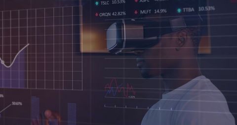 Analyzing Data with VR Technology for Future Business Insights - Download Free Stock Images Pikwizard.com