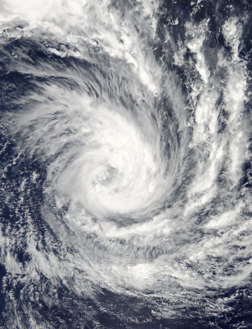 Tropical Cyclone Glenda took a five day tour of the Southern Indian Ocean in late February, 2015. The storm formed from a low pressure system, System 90S on February 24, when maximum sustained winds reached 40 mph (64 km/h).  The Moderate Resolution Imaging Spectroradiometer (MODIS) aboard NASA’s Aqua satellite captured this true-color image of Tropical Storm Glenda on February 25 at 08:55 UTC (3:55 a.m. EST). At that time bands of thunderstorms wrapped into the low-level center of circulation. An eye was beginning to form.  At 0900 UTC (4 a.m. EST) on February 25, Glenda's maximum sustained winds were near 63.2 mph (102 km/h). It was centered near 17.6 south latitude and 69.1 east longitude, about 760 miles (1,224 km) south-southwest of Diego Garcia. Glenda was moving to the west-southwest at 8 mph (13 km/h). At that time, the Joint Typhoon Warning Center expect Glenda to strengthen to near 109 mph (176 km/h) before beginning to weaken. However, strong wind shear began to affect the storm. By the afternoon of February 26 Tropical Cyclone Glenda’s winds had dropped to about 58 mph (93 km/h), and by February 28 the storm had transitioned to an extra-tropical storm.  Credit: NASA/GSFC/Jeff Schmaltz/MODIS Land Rapid Response Team  <b><a href="http://www.nasa.gov/audience/formedia/features/MP_Photo_Guidelines.html" rel="nofollow">NASA image use policy.</a></b>  <b><a href="http://www.nasa.gov/centers/goddard/home/index.html" rel="nofollow">NASA Goddard Space Flight Center</a></b> enables NASA’s mission through four scientific endeavors: Earth Science, Heliophysics, Solar System Exploration, and Astrophysics. Goddard plays a leading role in NASA’s accomplishments by contributing compelling scientific knowledge to advance the Agency’s mission. <b>Follow us on <a href="http://twitter.com/NASAGoddardPix" rel="nofollow">Twitter</a></b> <b>Like us on <a href="http://www.facebook.com/pages/Greenbelt-MD/NASA-Goddard/395013845897?ref=tsd" rel="nofollow">Facebook</a></b> <b>Find us on <a href="http://instagram.com/nasagoddard?vm=grid" rel="nofollow">Instagram</a></b> 