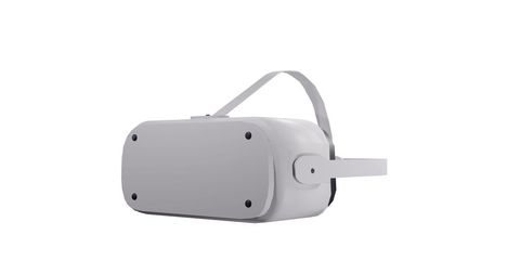 Modern VR Headset Isolated on White Background