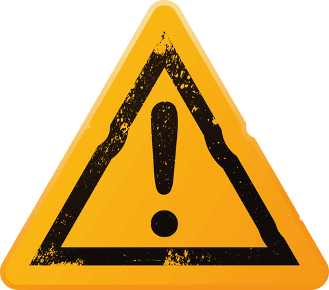 warning sign with yellow triangle and exclamation mark on transparent background - Download Free Stock Videos Pikwizard.com