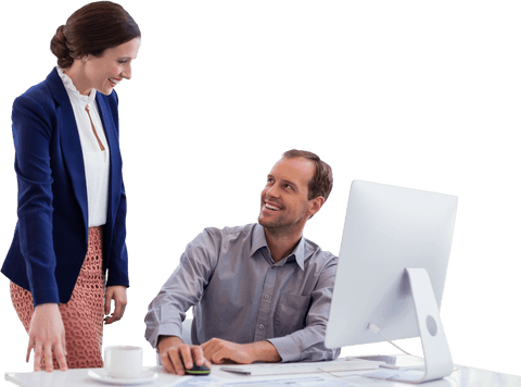 Transparent Business Colleagues Having Professional Discussion at Desk - Download Free Stock Videos Pikwizard.com