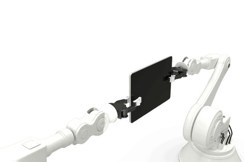 transparent industrial robotic arms with tablet interface - Download Free Stock Videos Pikwizard.com
