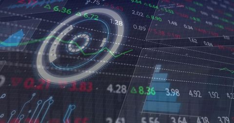 Futuristic Financial Data and Digital Connections - Download Free Stock Images Pikwizard.com