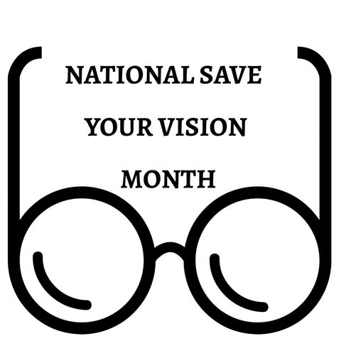 eye health awareness for national save your vision month - Download Free Stock Templates Pikwizard.com