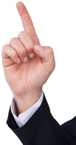 businessman hand pointing up transparent background - Download Free Stock Videos Pikwizard.com