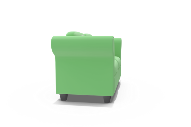 3D Illustration of a Chunky Green Armchair with Transparent Background - Download Free Stock Videos Pikwizard.com