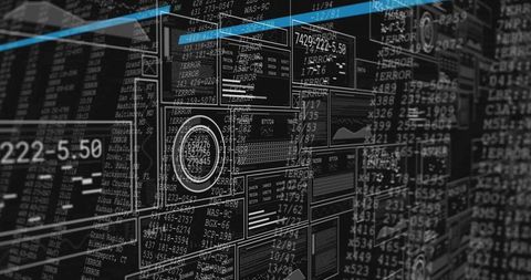 Virtual grid interface with data and analytics visualization