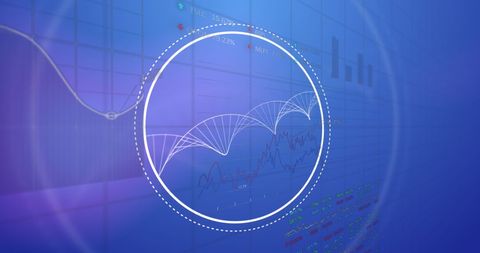 Digital Visualization of DNA Strand in Data Interface - Download Free Stock Images Pikwizard.com