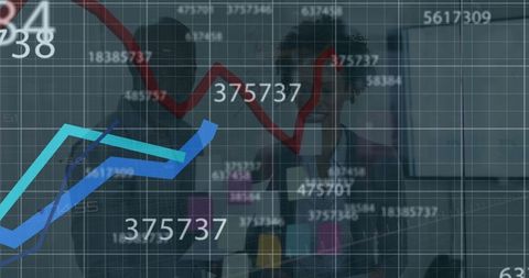 Digital Financial Data Overlay Virtual Financial Interface - Download Free Stock Images Pikwizard.com