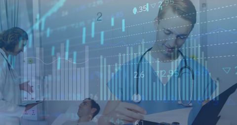 healthcare professionals analyzing data with patient - Download Free Stock Images Pikwizard.com