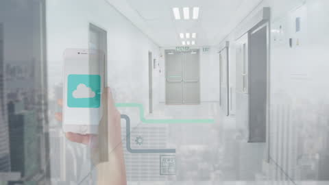 Female Doctor Analyzing Data on Smartphone in Modern Hospital