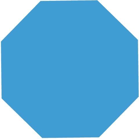Blue Octagon with Transparent Background and Copy Space - Download Free Stock Videos Pikwizard.com