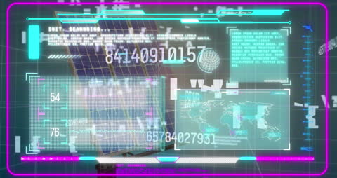 Futuristic Financial Data Visualization with Digital Interface