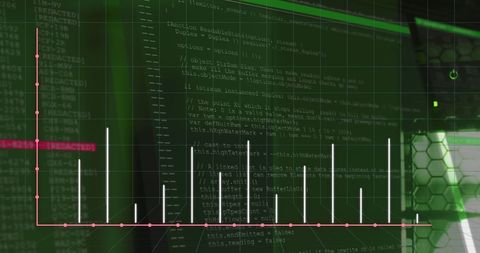 Data Processing and Graph Analysis in Tech Environment - Download Free Stock Images Pikwizard.com