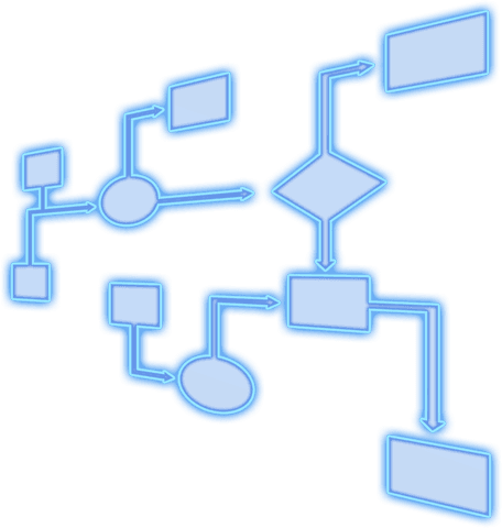 transparent digital flowchart structure in blue - Download Free Stock Videos Pikwizard.com