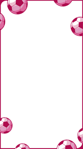 Transparent Frame with Magenta Pink Soccer Balls Unique Design - Download Free Stock Videos Pikwizard.com