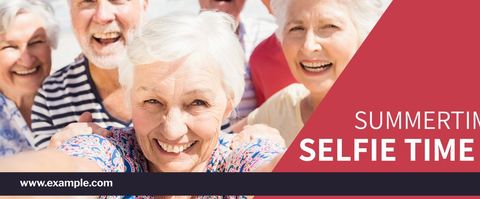 Senior Friends Enjoying Selfie on a Sunny Day