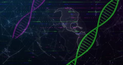 Digital Globetrot in Data Network with Magnetic DNA Helices