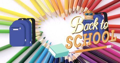 Colorful Back To School Celebration Design